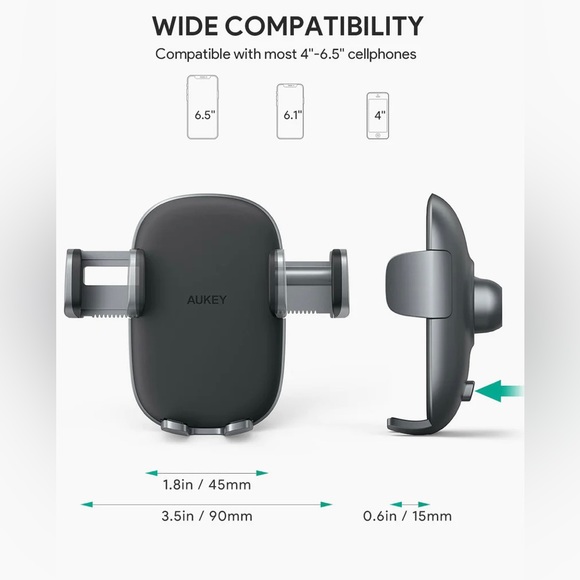 AUKEY Magnetic Phone Holder for Car Fit for iPhone Android Automobile Cradle - Picture 2 of 8